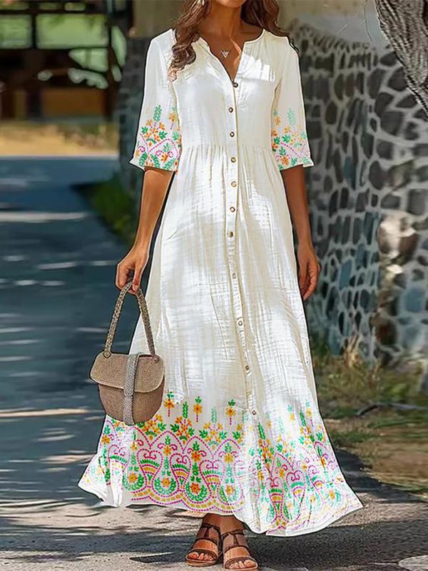 Madison Casual V-Neck Maxi