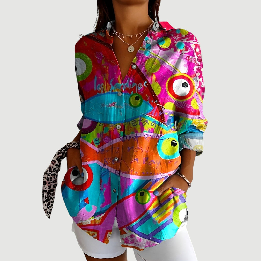 Adriana™ | Blouse with Colorful Design