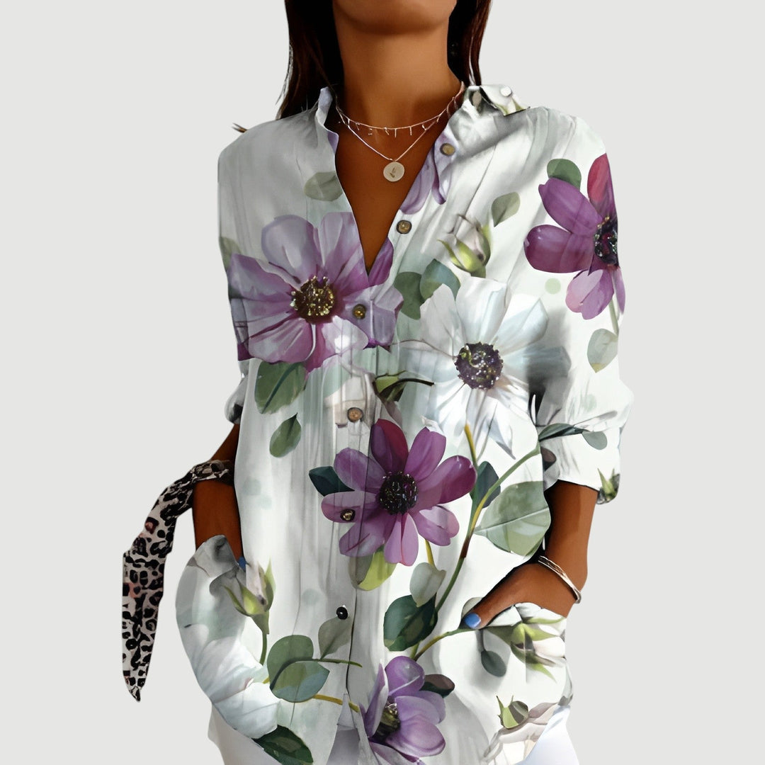 Alexandra™ | Blouse with Colorful Design