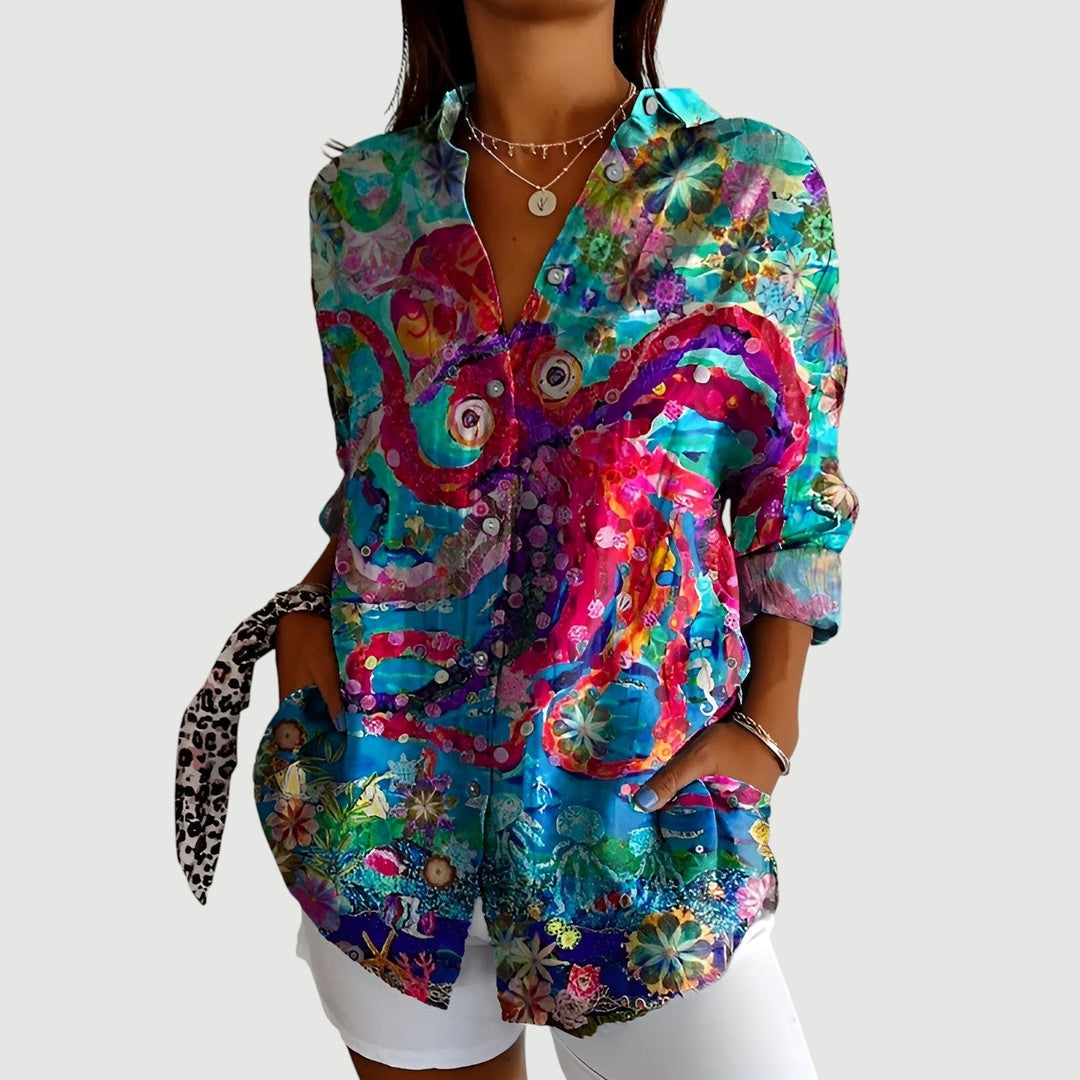 Alana™ | Blouse with Colorful Design