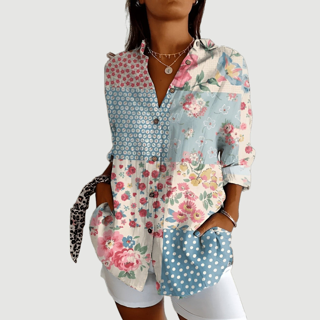 Liv™ | Blouse with Colorful Design
