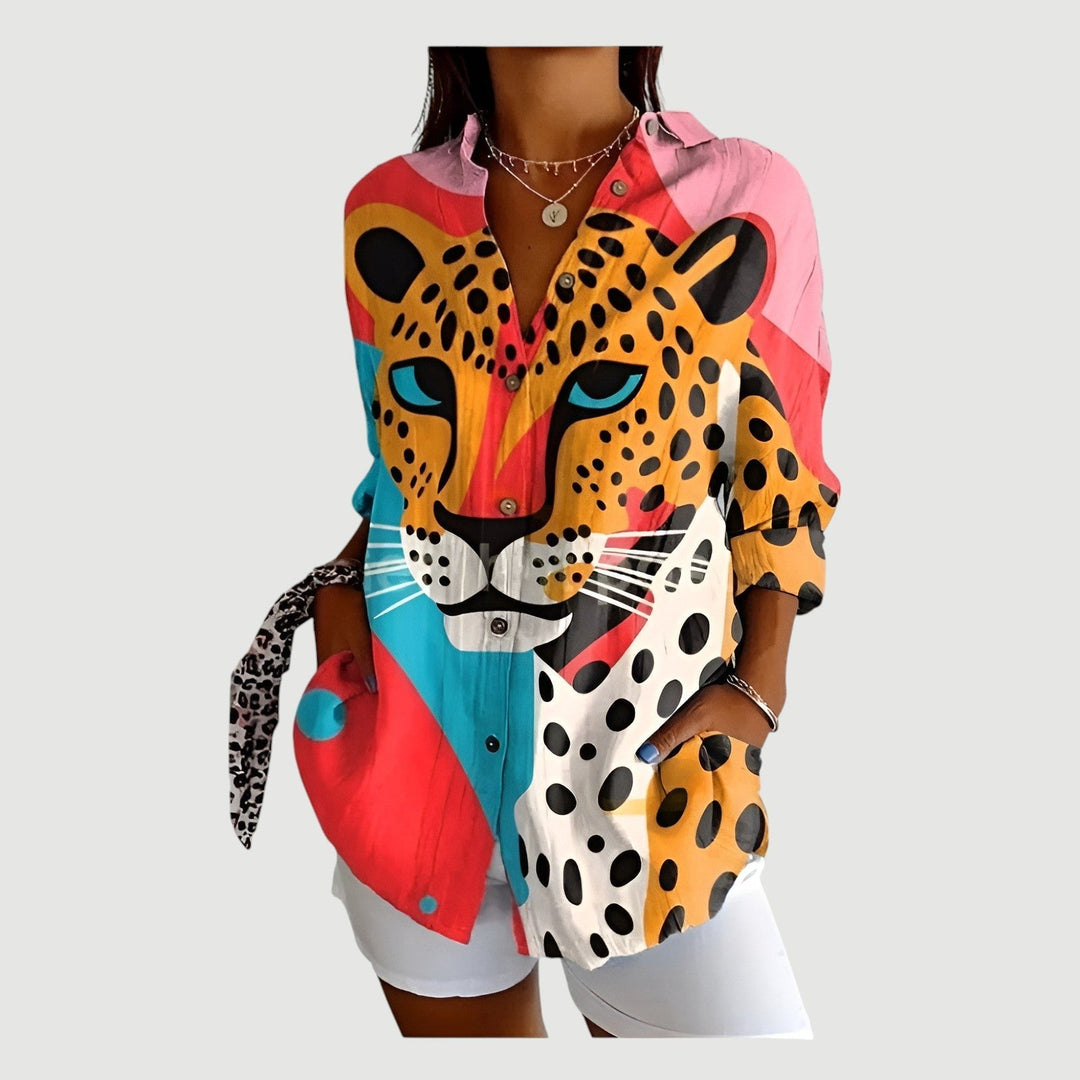 Dana™ | Blouse with Colorful Design