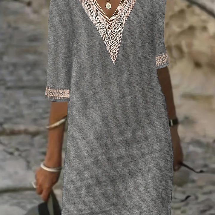 Avenza™ | Dune Lace Dress