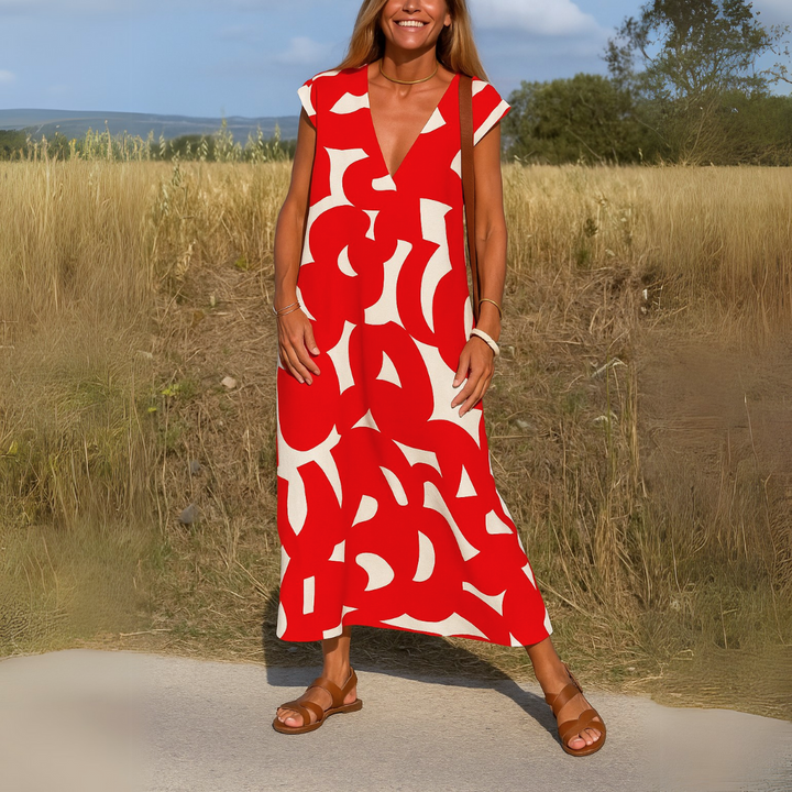 Valérie™ | V-neck Casual Dress