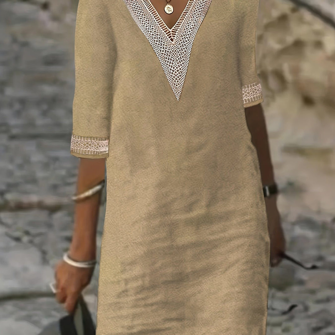 Avenza™ | Dune Lace Dress