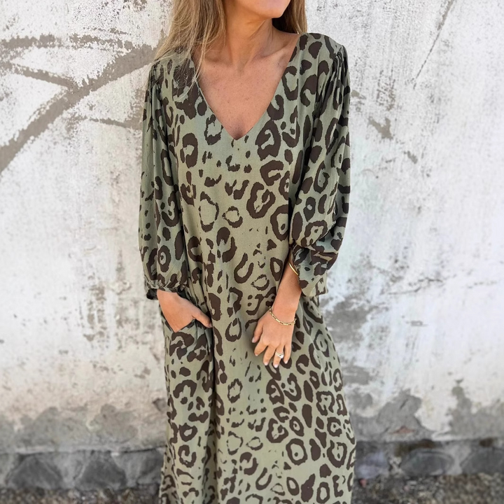 Denise™ | Women's Highlighted Leopard Print Dress