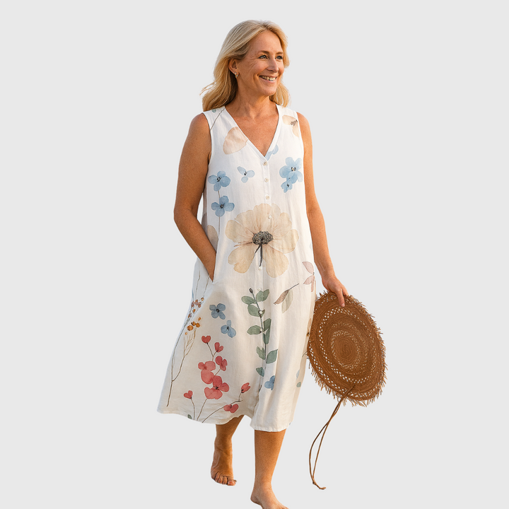 Cavell™ Floral Print Sleeveless Summer Dress
