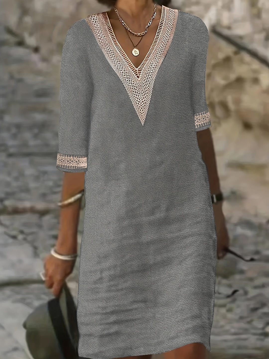 Avenza™ | Dune Lace Dress