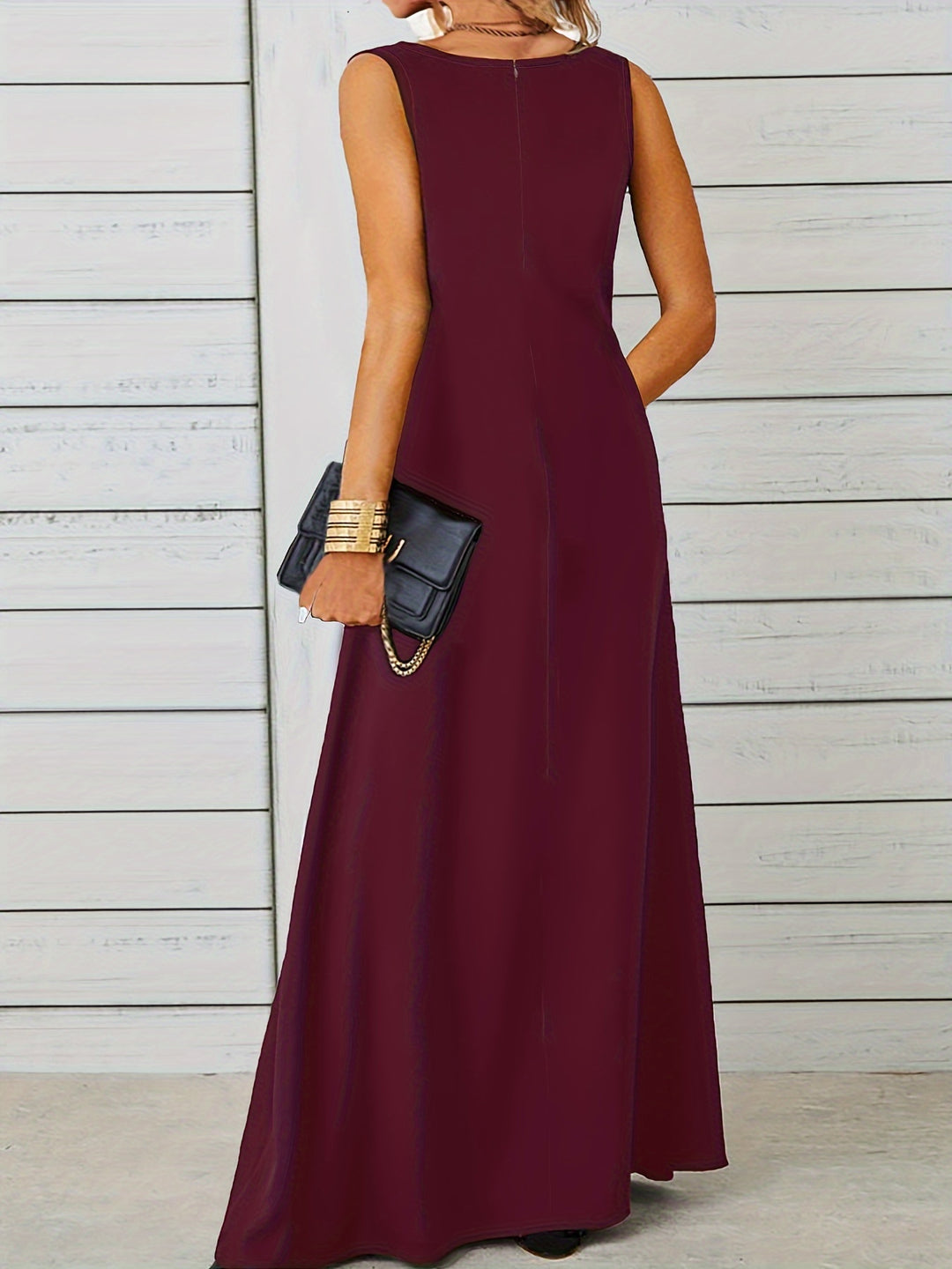 Celine™ | Elegant Sleeveless Maxi Dress
