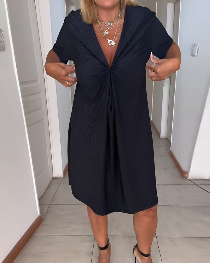 Laurence™ | V Neck Dress