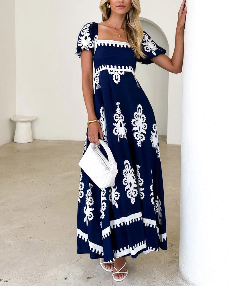 Aria Navy Square Maxi