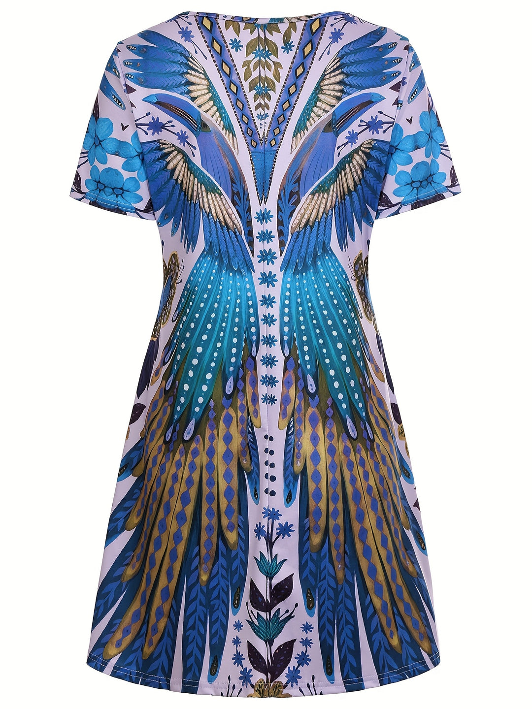 Solara™ | Feather Print Dress