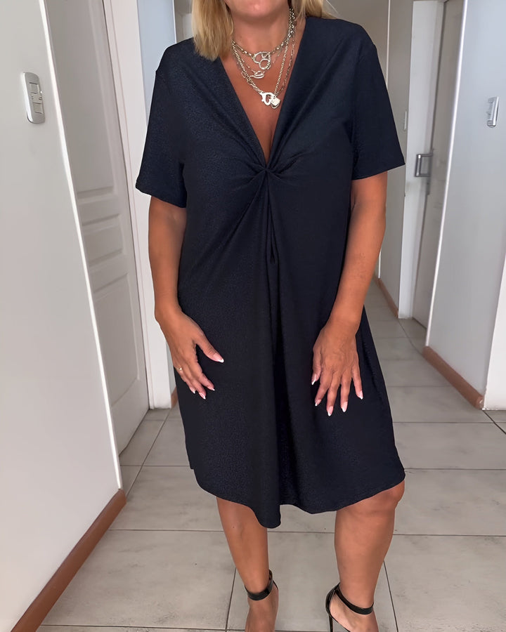 Laurence™ | V Neck Dress