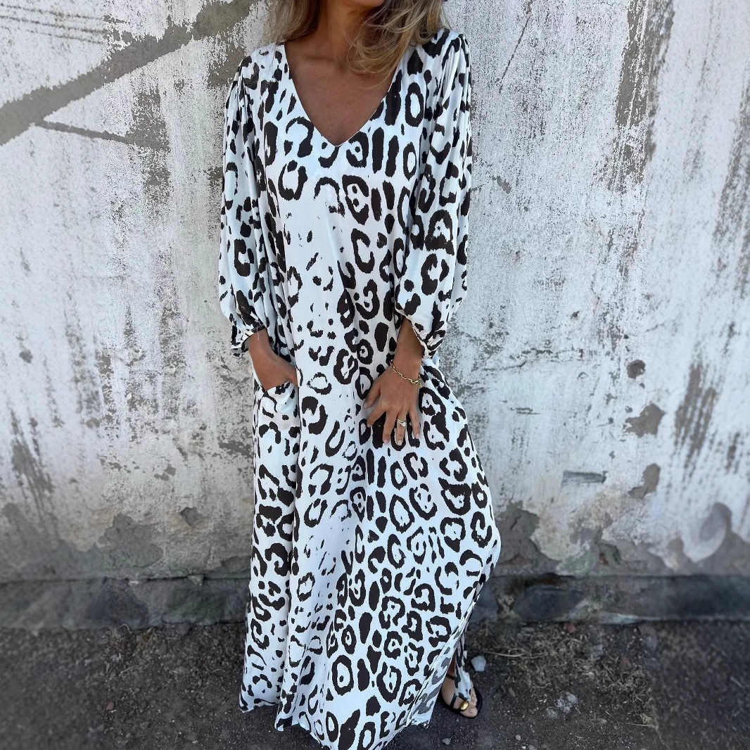 Denise™ | Women's Highlighted Leopard Print Dress