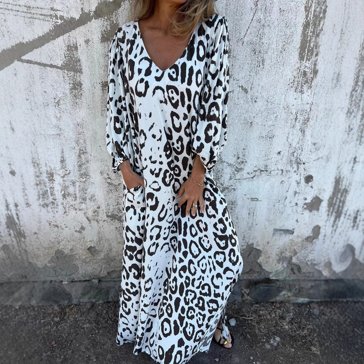 Denise™ | Women's Highlighted Leopard Print Dress
