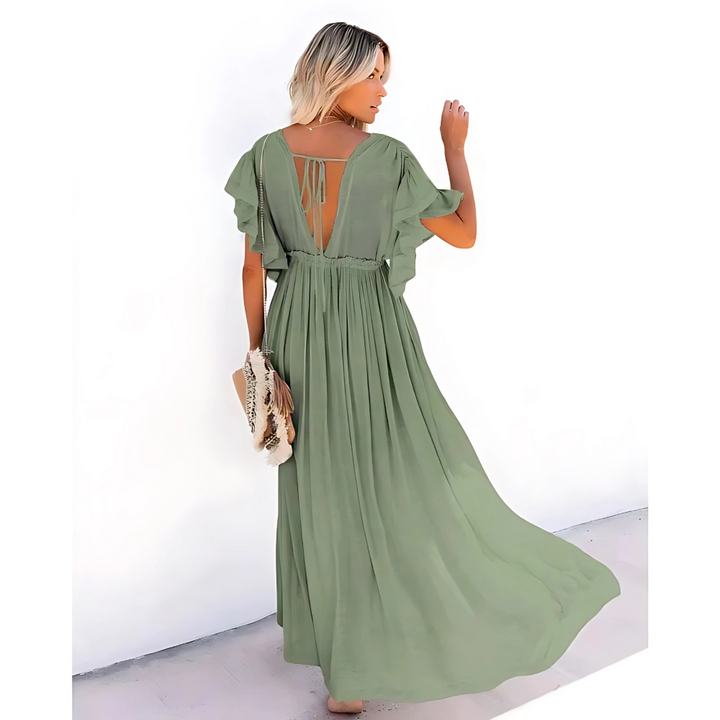 Daria – Green Maxi Summer Dress