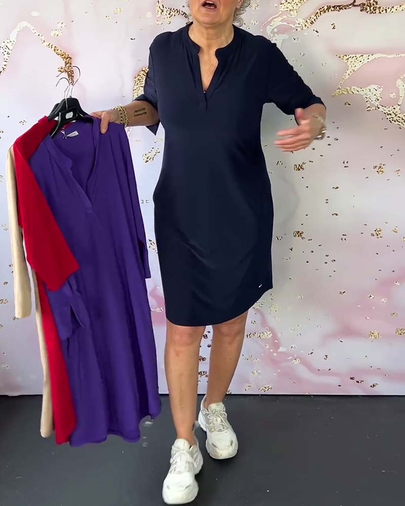 Hanne™ | Stylish V-Neck Dress