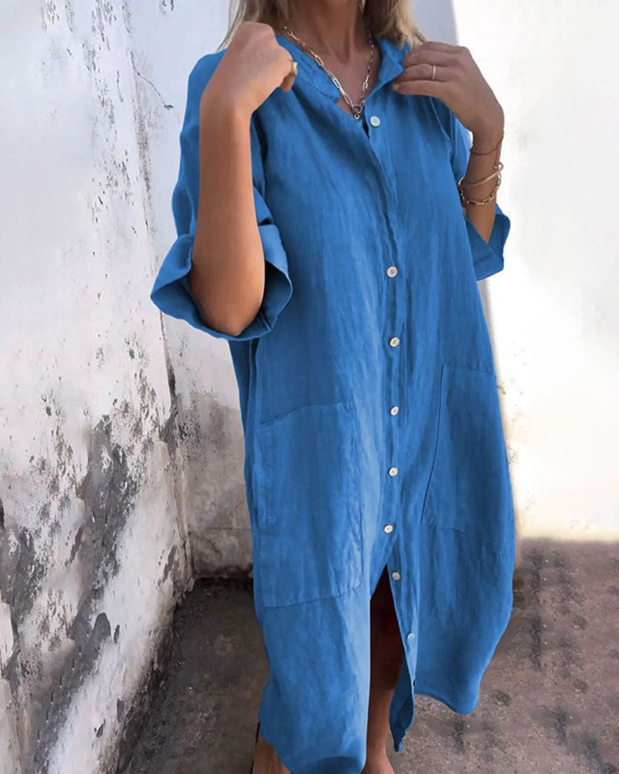 Harper™ | Laid-Back Coastal Shirt Dress