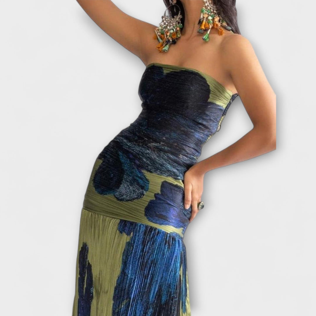 Noelle---Strapless-Midi-Dress