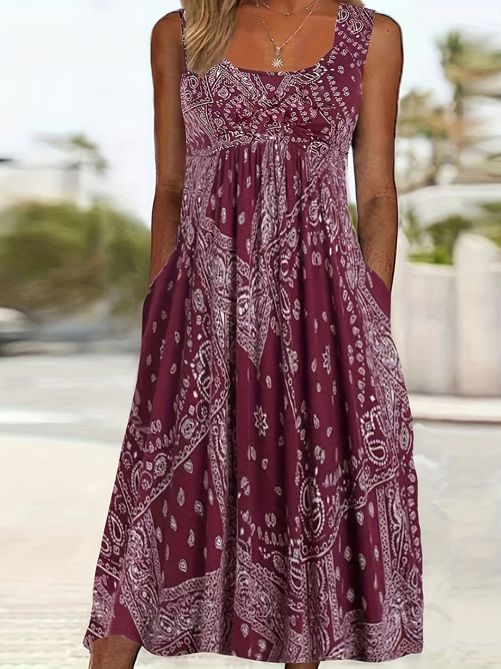 Lena™ | Sleeveless Boho Dress