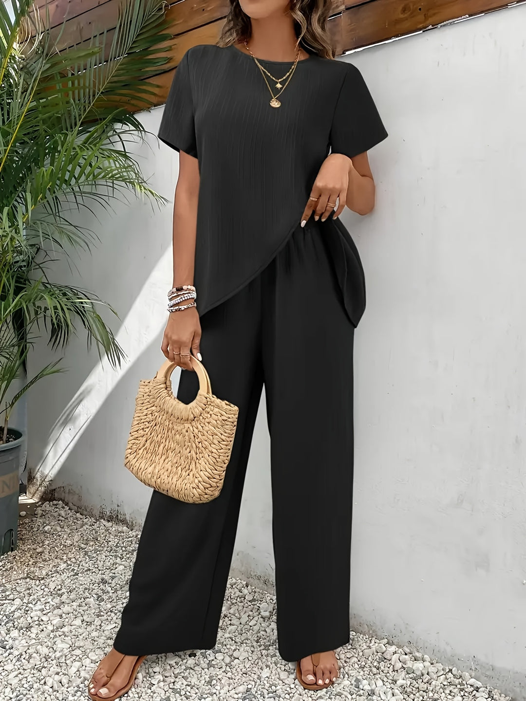 Eluné™ | Draped Noir Set