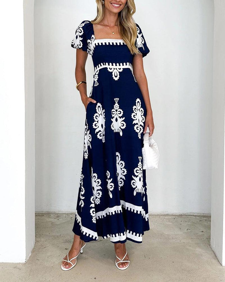 Aria Navy Square Maxi