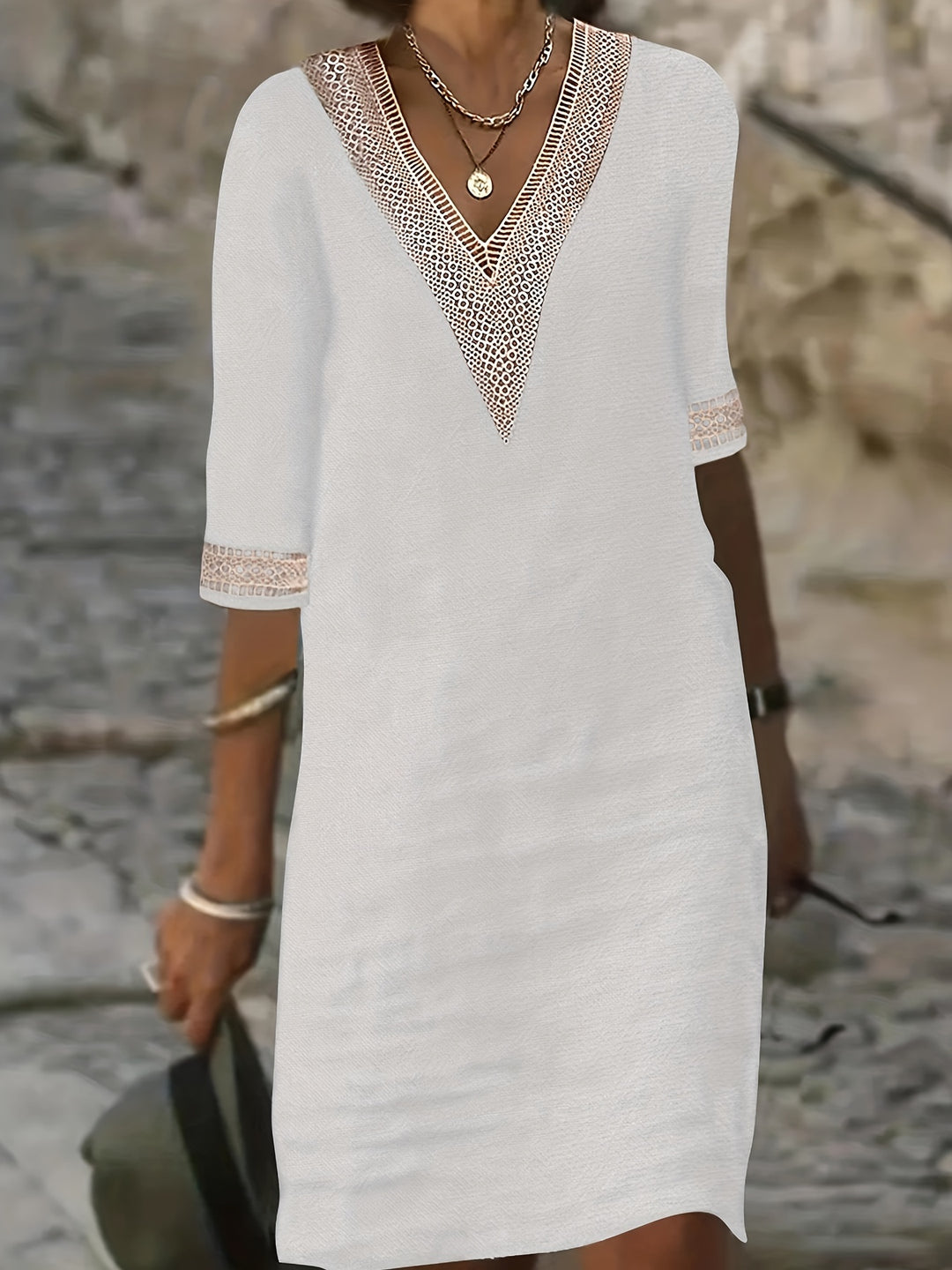 Avenza™ | Dune Lace Dress