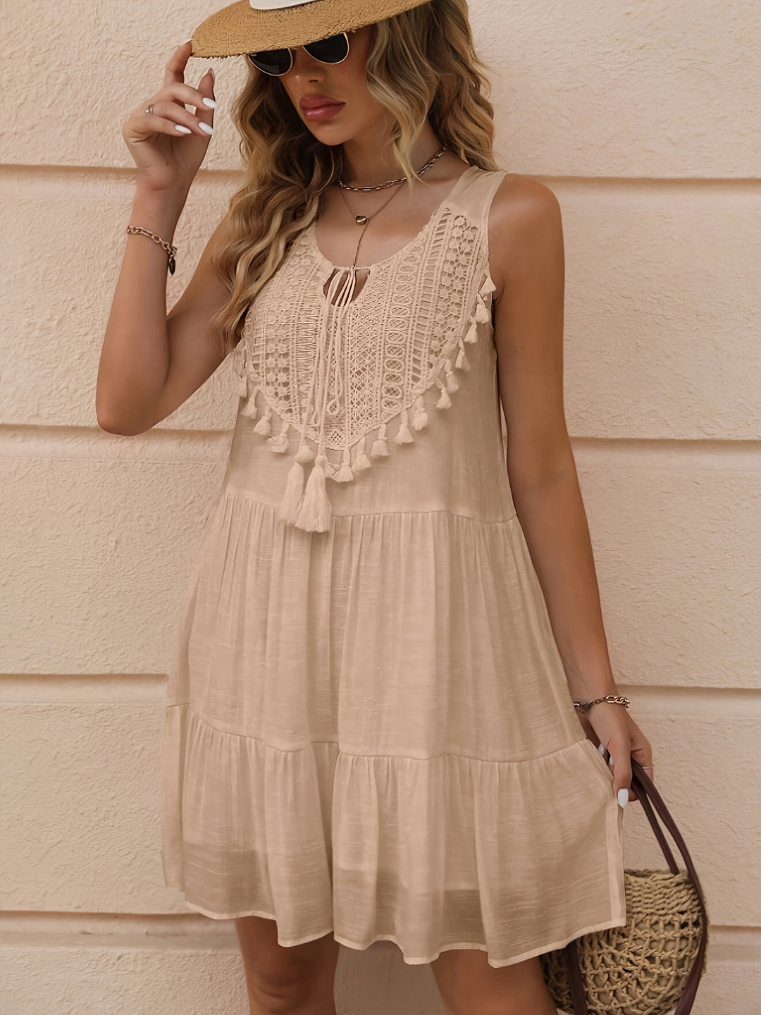 Sienna™ | Tassel Trim Dress