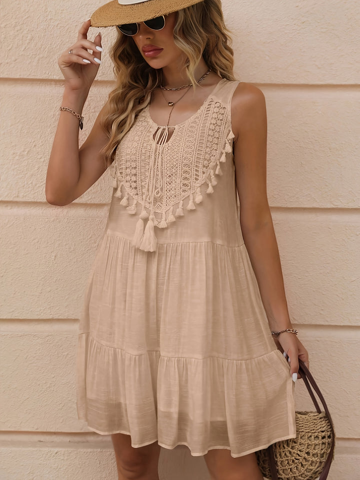 Sienna™ | Tassel Trim Dress