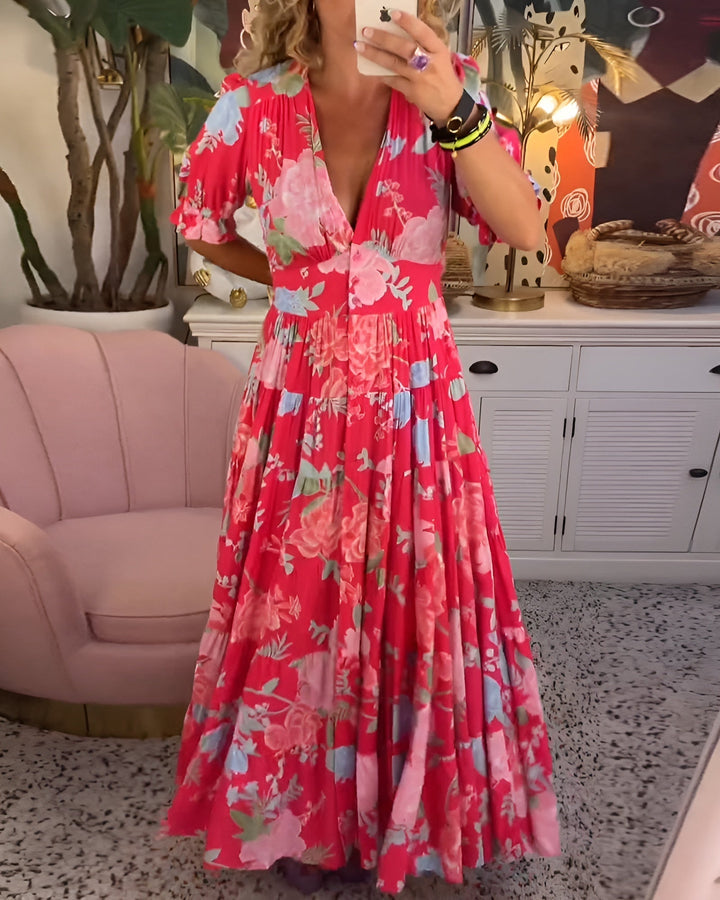 Carine™ | Pocketed Floral Dress