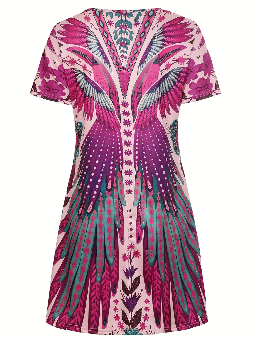Solara™ | Feather Print Dress
