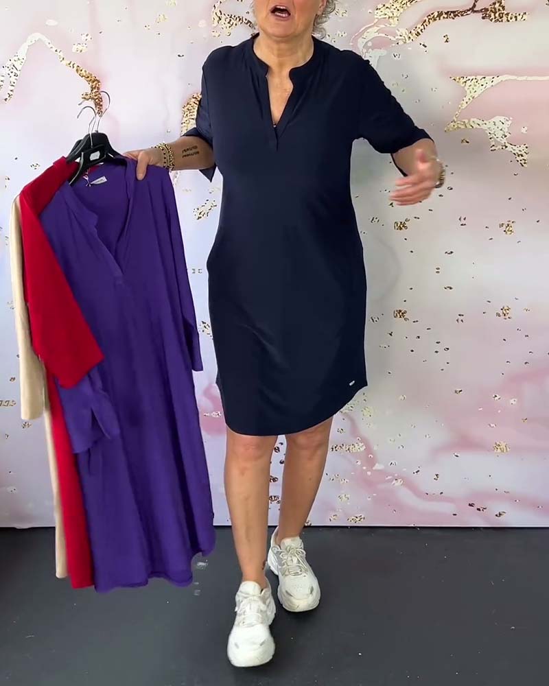 Hanne™ | Stylish V-Neck Dress
