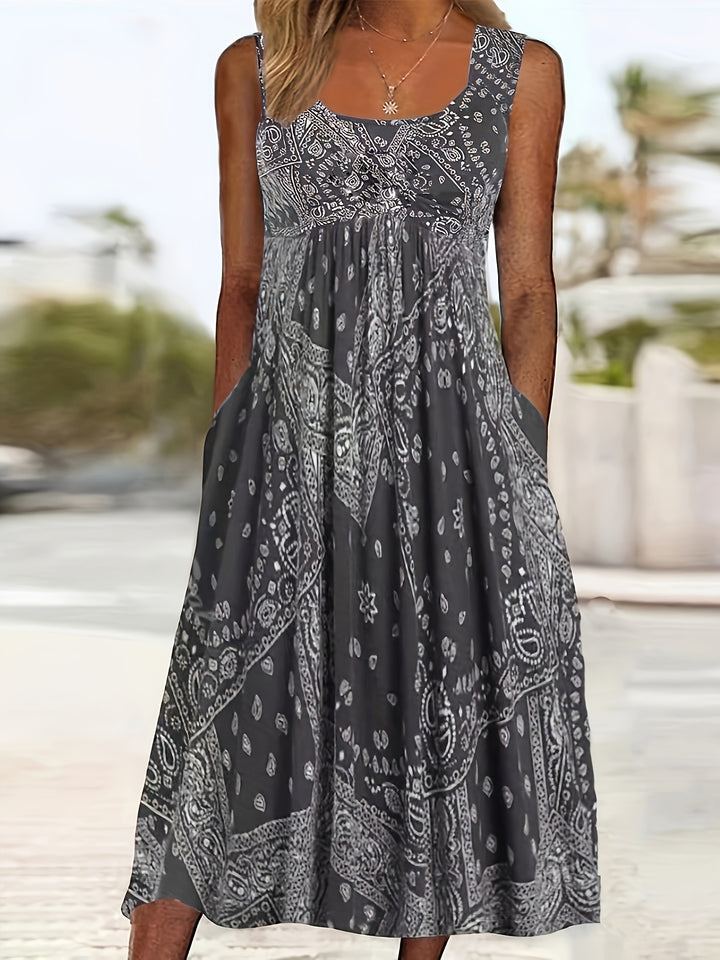Lena™ | Sleeveless Boho Dress