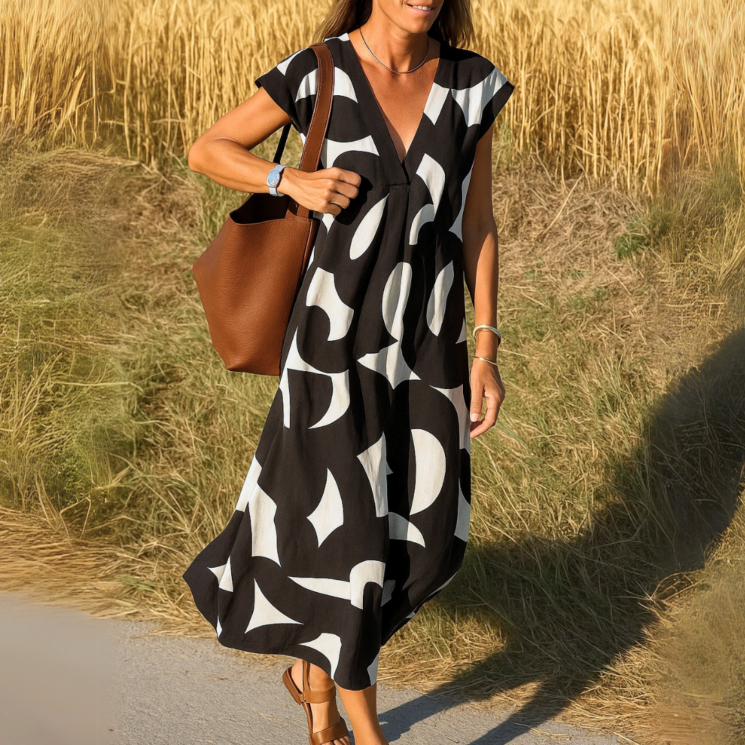 Valérie™ | V-neck Casual Dress