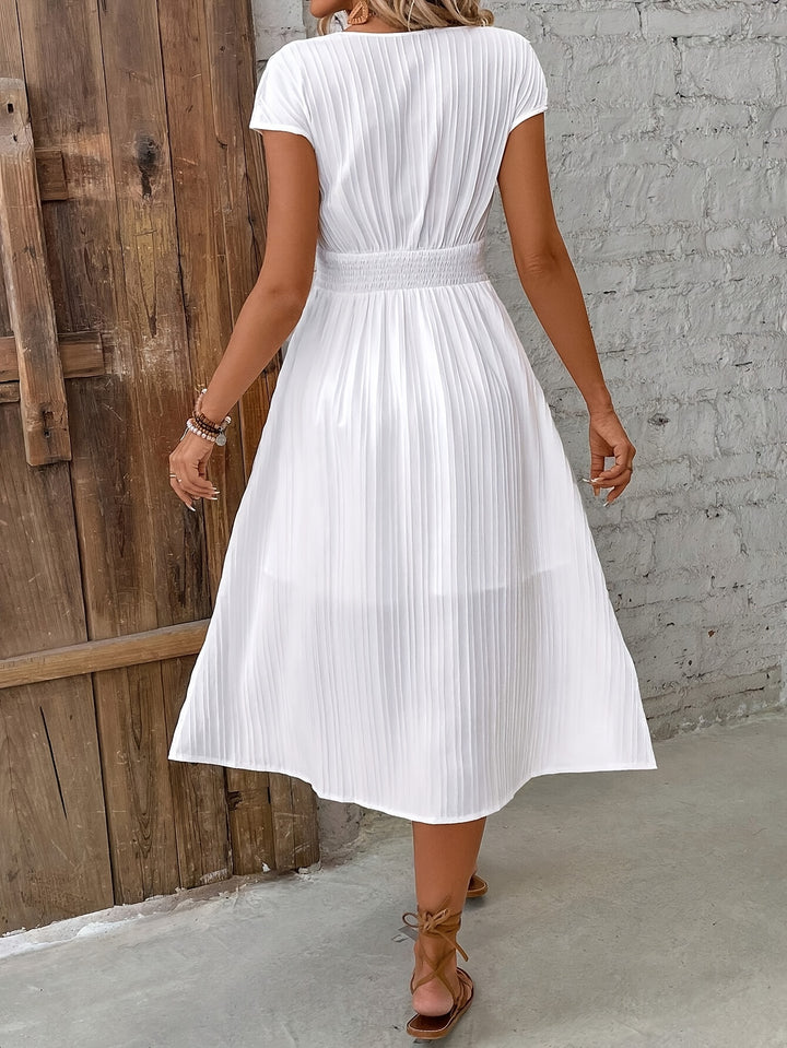 Aria™ | Lace-Trim Midi Dress