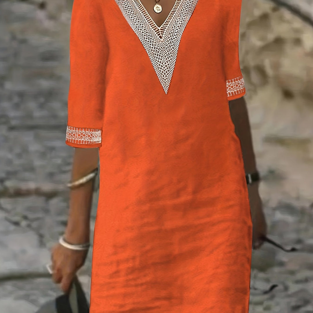 Avenza™ | Dune Lace Dress