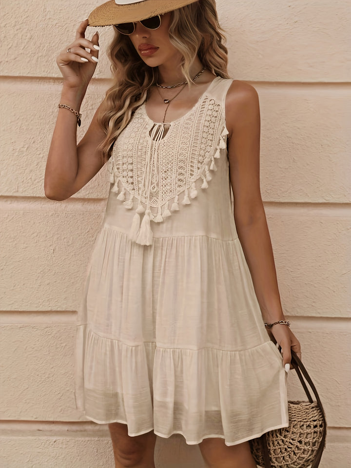 Sienna™ | Tassel Trim Dress