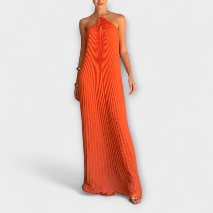 Poppy---Schickes-Dress-Mit-Plissee-Ausschnitt
