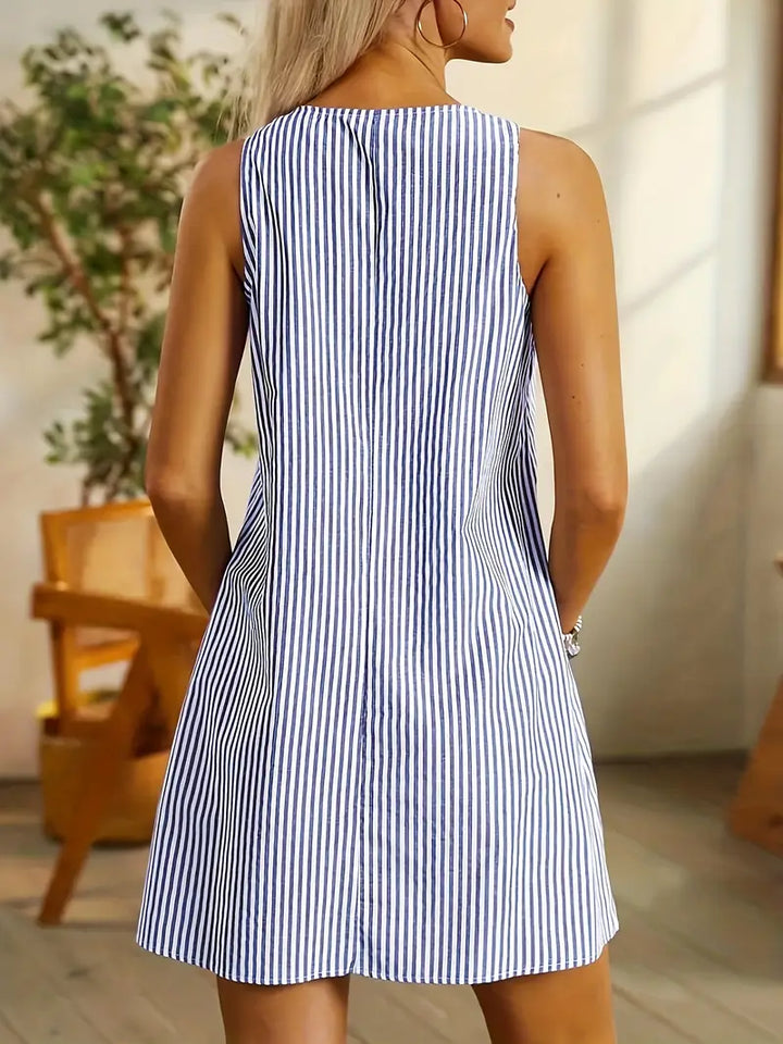 Aurélie™ | Striped Lightweight Short Dress