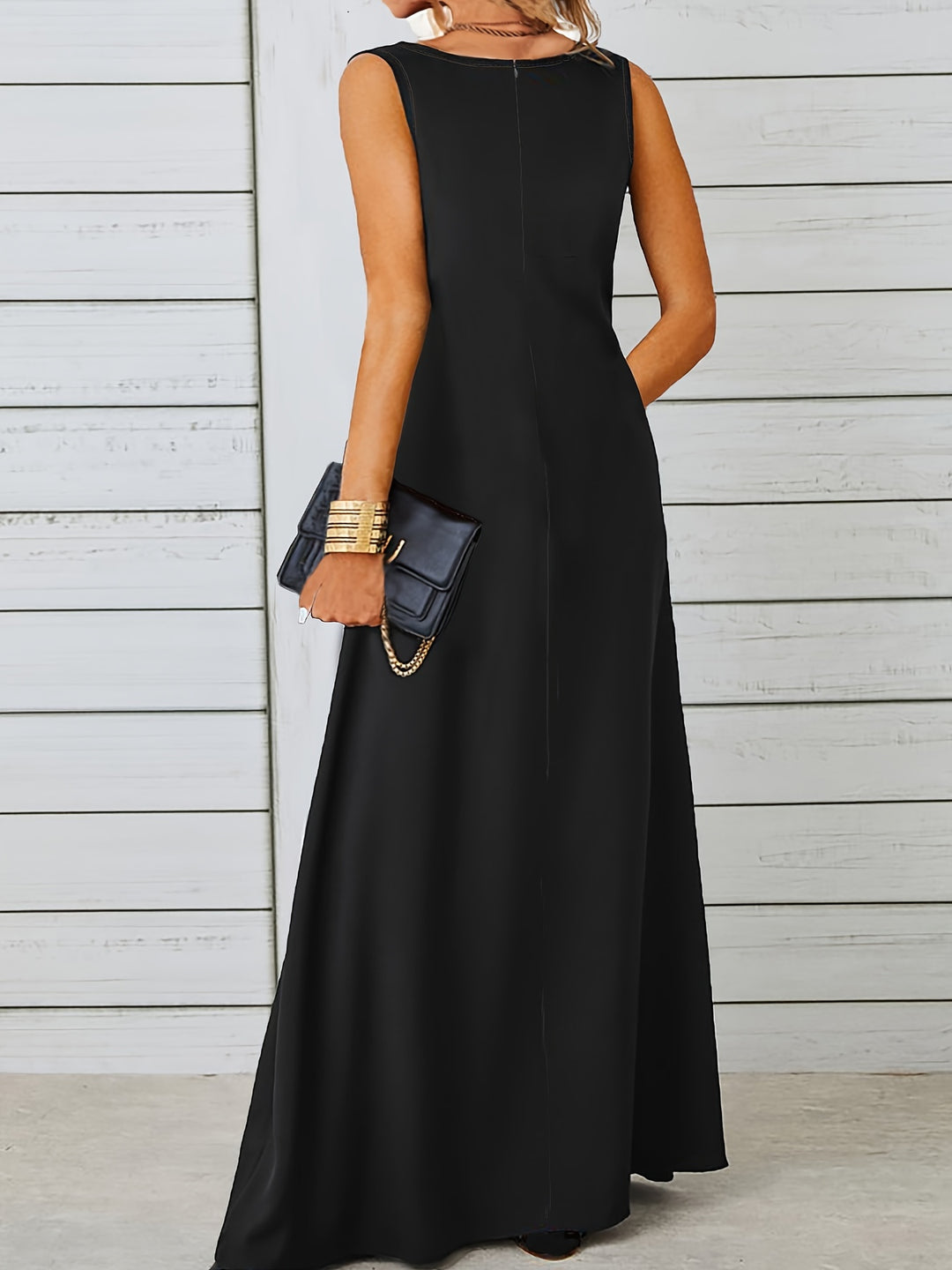 Celine™ | Elegant Sleeveless Maxi Dress