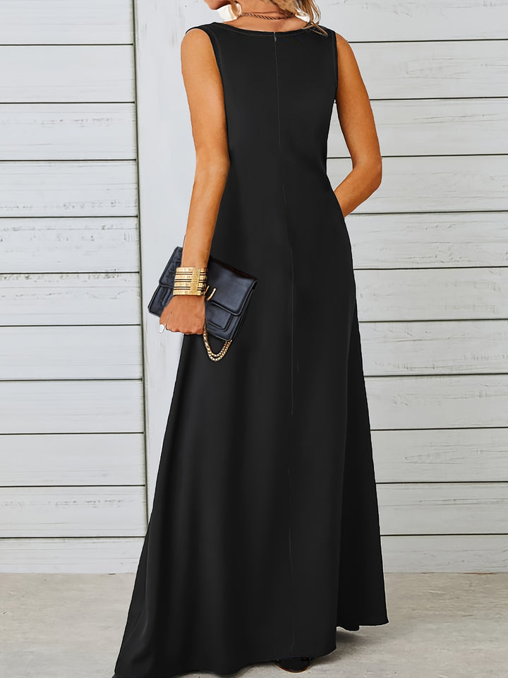 Celine™ | Elegant Sleeveless Maxi Dress