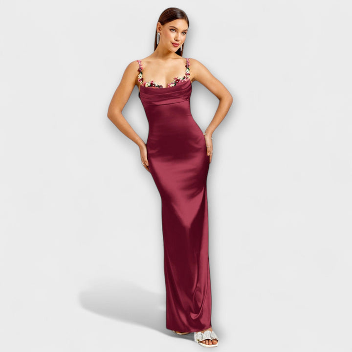 Eira---Verziertes-Satin-Dress-Mit-Trägerschnürung-Im-Rücken
