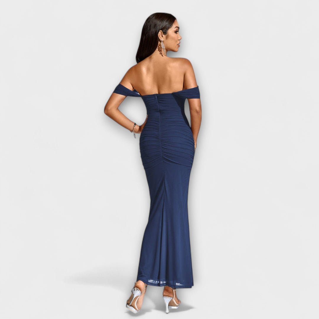 Ione---Off-Shoulder-Raffung-Bodycon-Dress