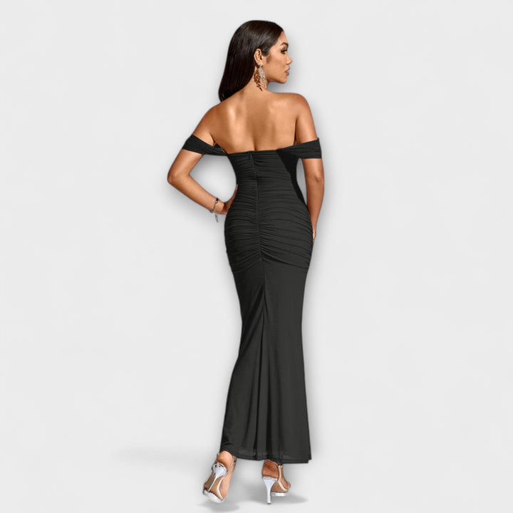 Ione---Off-Shoulder-Raffung-Bodycon-Dress