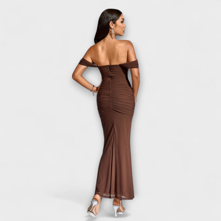 Ione---Off-Shoulder-Raffung-Bodycon-Dress