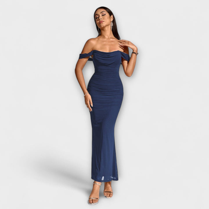 Ione---Off-Shoulder-Raffung-Bodycon-Dress