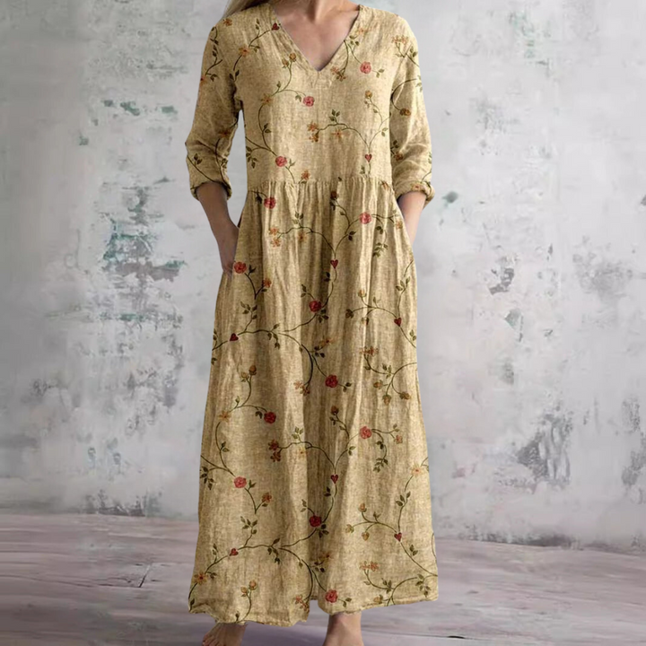 Faith - Floral Whimsy Boho Maxi Dress