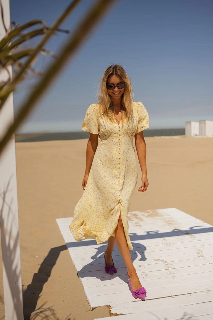 Daisy™ | Floral Summer Midi Dress