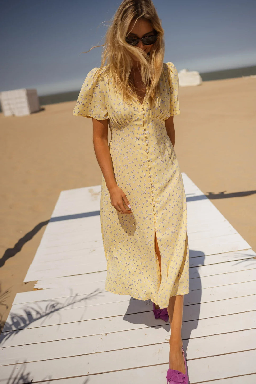 Daisy™ | Floral Summer Midi Dress