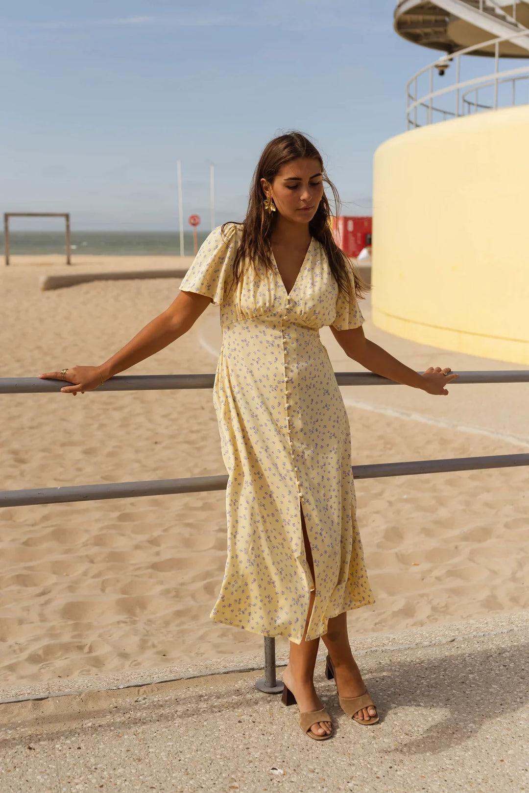 Daisy™ | Floral Summer Midi Dress